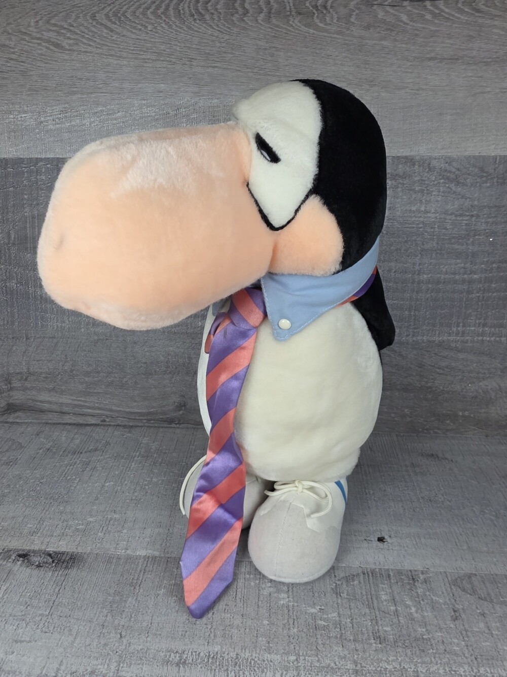 Dakin Bloom County Opus Plush Stuffed Penguin 1985 13” Yuppie Phase Tie Vtg g78